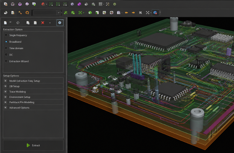 Sigrity X PCB Extraction Option